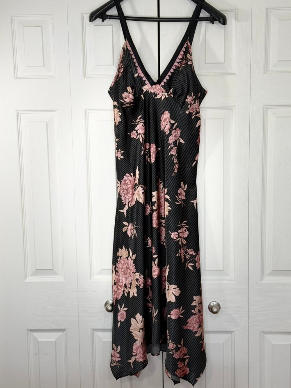 Vintage California Dynasty Slip Dress Long Floral